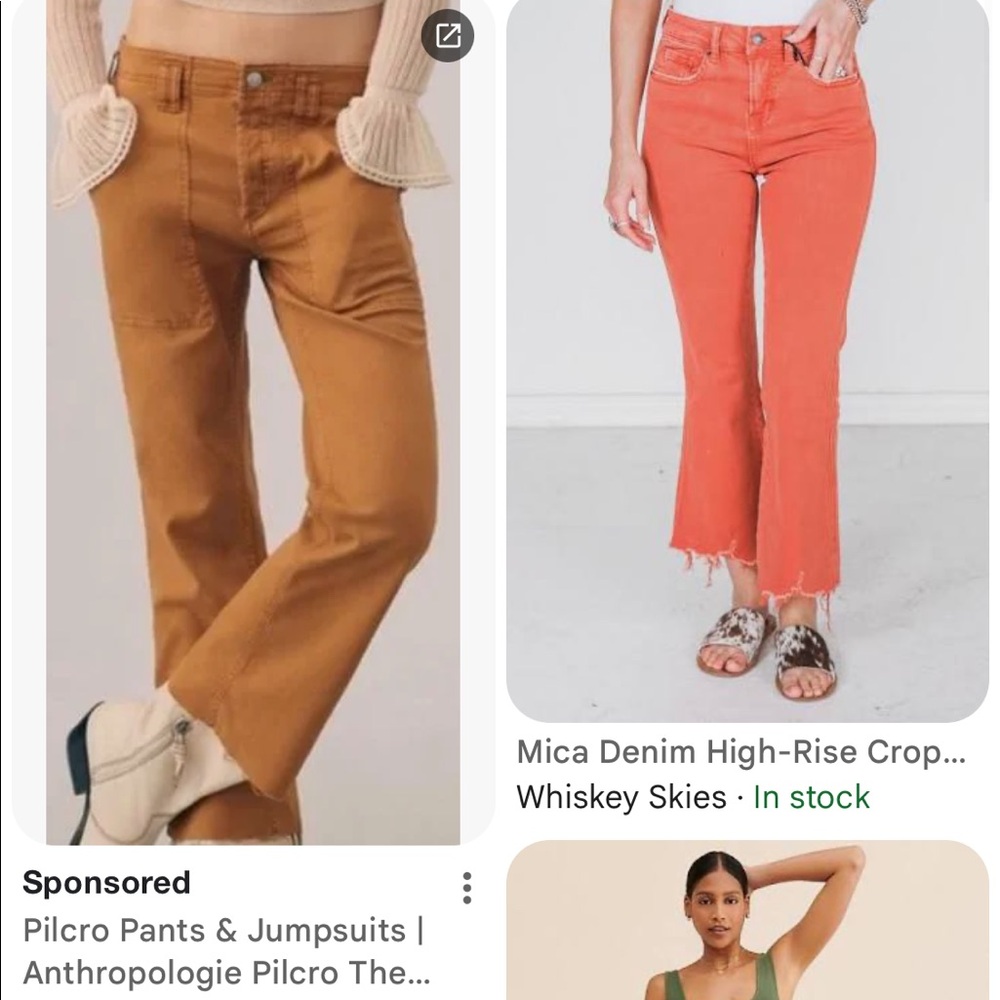 PILCRO | Anthropologie size 27, Yaya crop/flare
